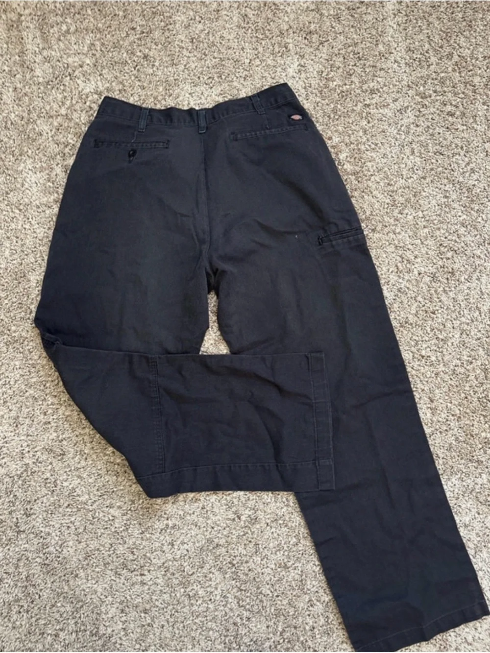 Men’s 27x41 Dickies Straight Cut Black Cargo Pants